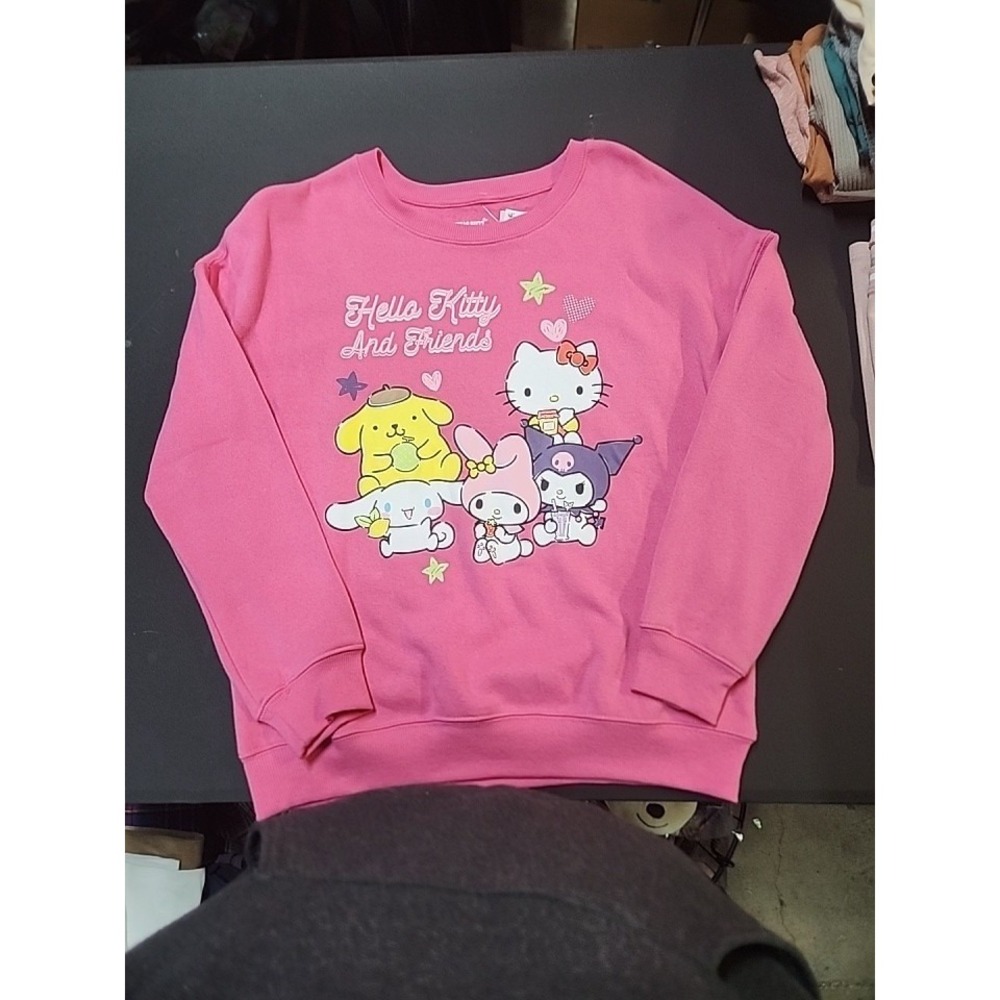 NEW Hello Kitty and Friends Women's Cozy Graphic Sweatshirt Pink Size S
